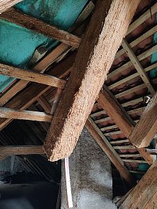 Čištění a sanace krovu nemocnice sv. Alžběty v Praze