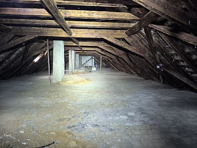 Čištění a sanace krovu nemocnice sv. Alžběty v Praze