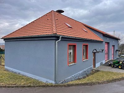 Likvidace červotoče a tesaříka krovového ve střeše požární zbrojnice v Uherčicích