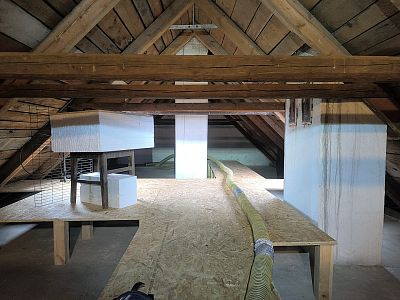 Ozdravení krovu, likvidace dřevokazů a zateplení podlahy půdy rodinného domu ve Chvalešovicích