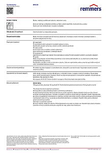 Remmers BAQ 20 – Technický list