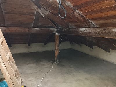 Sanace krovu a likvidace tesaříka krovového v rodinném domě v Mnichovicích