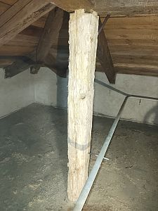 Sanace krovu a likvidace tesaříka krovového v rodinném domě v Mnichovicích