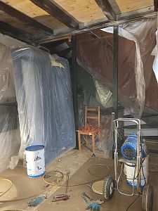 Sanace krovu a stropu chaty napadené dřevokazným hmyzem v Kamenném Přívozu