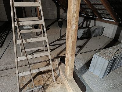 Sanace krovu napadeného tesaříkem krovovým v Nechvalíně