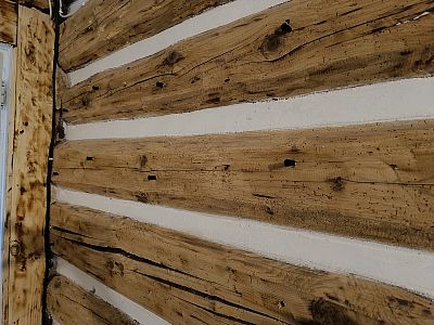 Sanace roubené chalupy napadené dřevokazným hmyzem v krkonošských Stromkovicích
