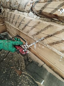 Sanace roubenky napadené dřevokazným hmyzem v obci Srní