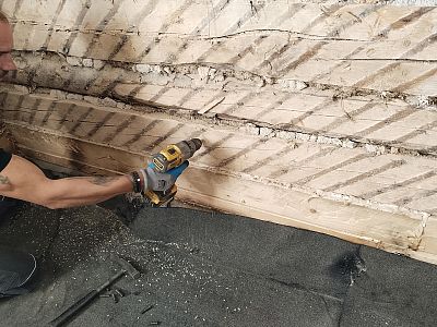 Sanace roubenky napadené dřevokazným hmyzem v obci Srní