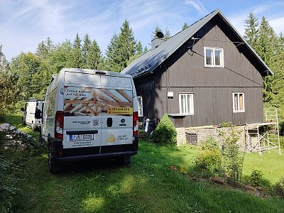 Sanace roubenky napadené dřevokazným hmyzem v obci Srní