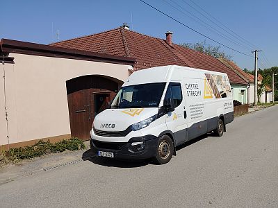Stropní tepelná izolace rodinného domu v Přehořově